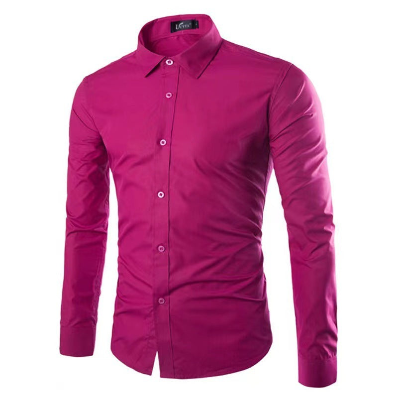 Strijkvrij Heren Overhemd | Slim Fit Lange Mouwen 10