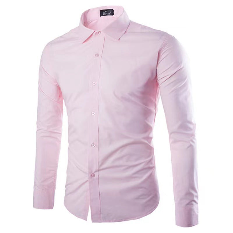 Strijkvrij Heren Overhemd | Slim Fit Lange Mouwen 11