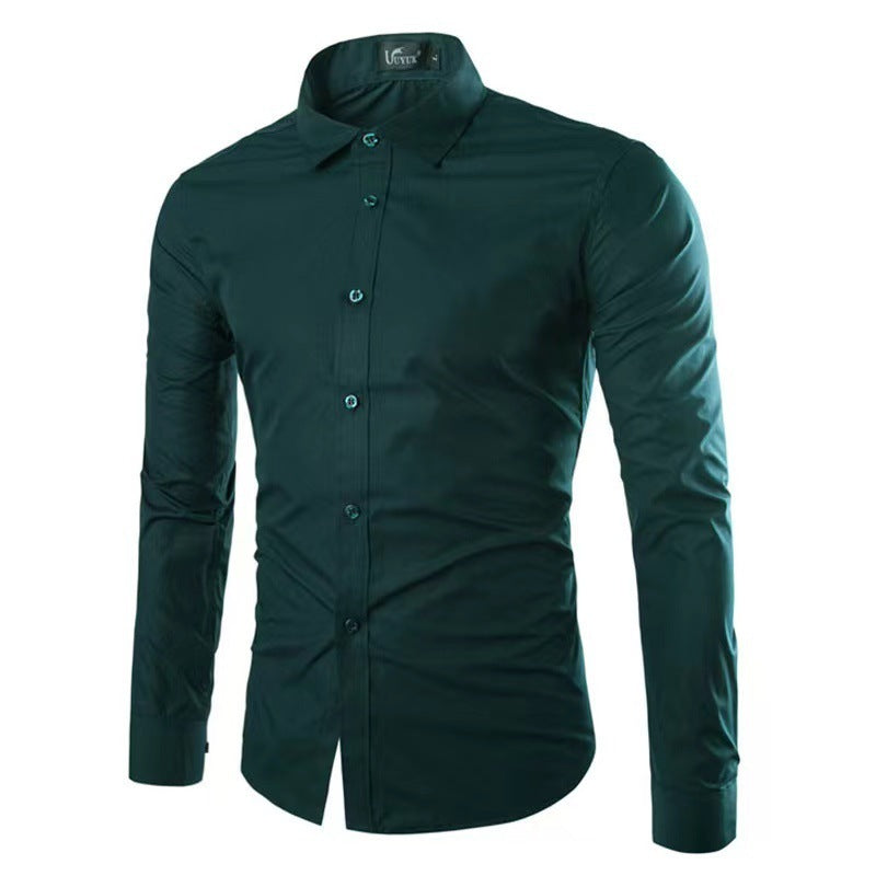 Strijkvrij Heren Overhemd | Slim Fit Lange Mouwen 13