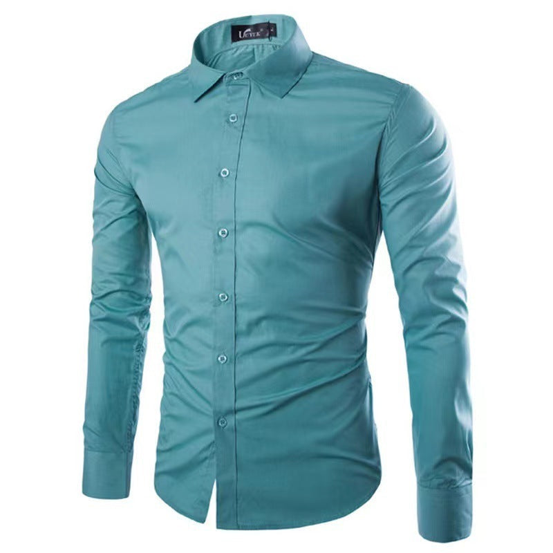 Strijkvrij Heren Overhemd | Slim Fit Lange Mouwen 15
