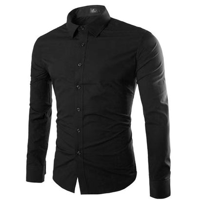 Strijkvrij Heren Overhemd | Slim Fit Lange Mouwen 16