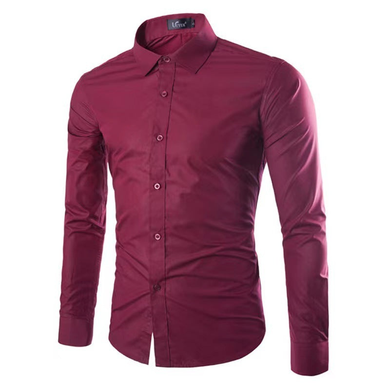 Strijkvrij Heren Overhemd | Slim Fit Lange Mouwen 3