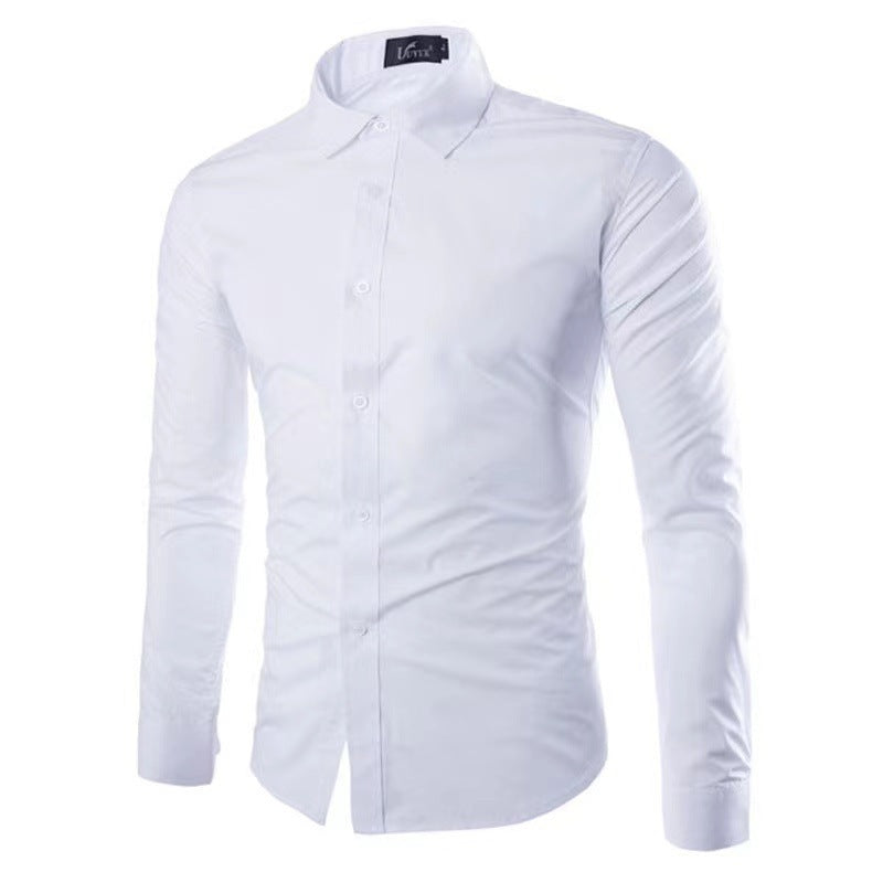 Strijkvrij Heren Overhemd | Slim Fit Lange Mouwen 4