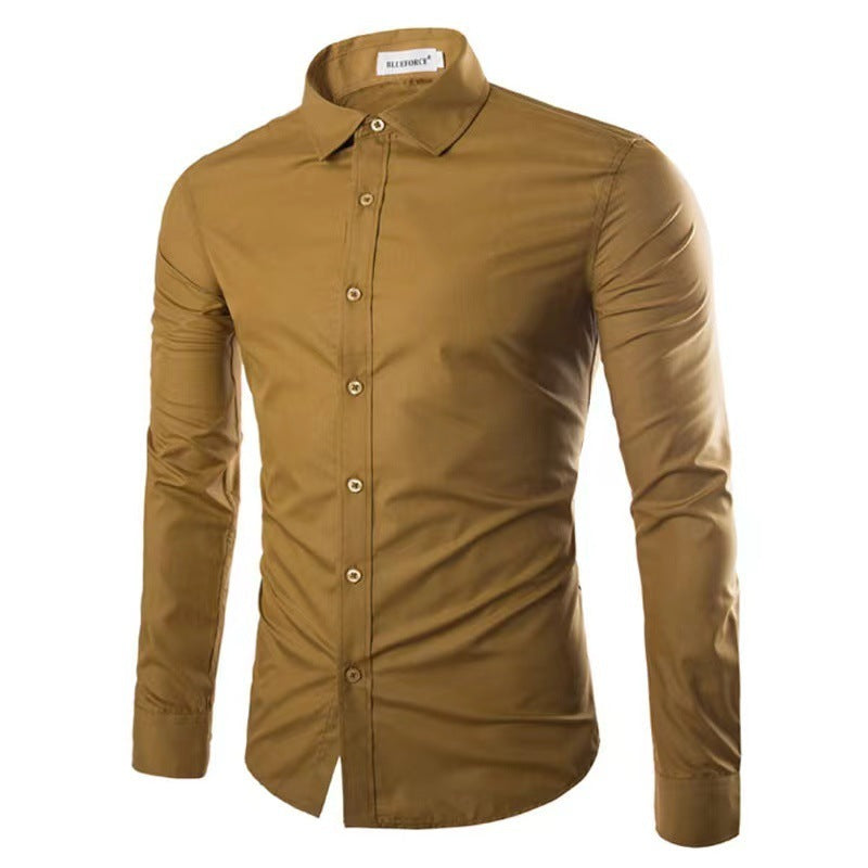 Strijkvrij Heren Overhemd | Slim Fit Lange Mouwen 7