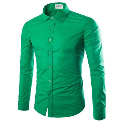 Strijkvrij Heren Overhemd | Slim Fit Lange Mouwen 8