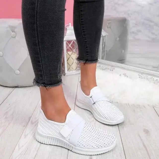 Variant image for Stijlvolle Slip-On Sneakers Dames met Klittenbandsluiting – Ademend Mesh, Comfortabele Casual Schoenen-21