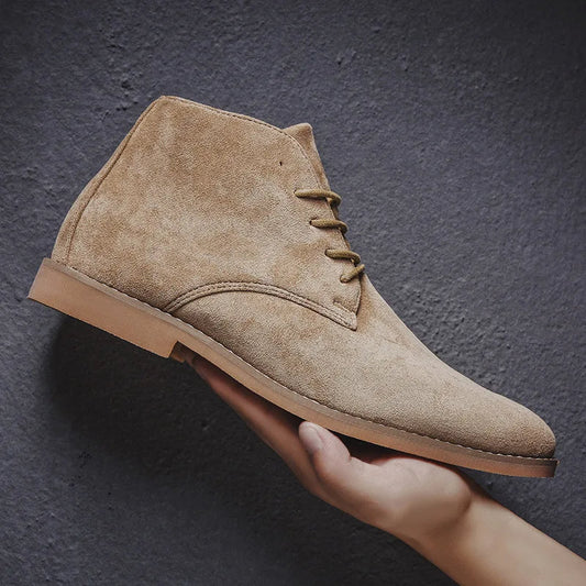 Suède Look | Heren Desert Boots Met Veters 0