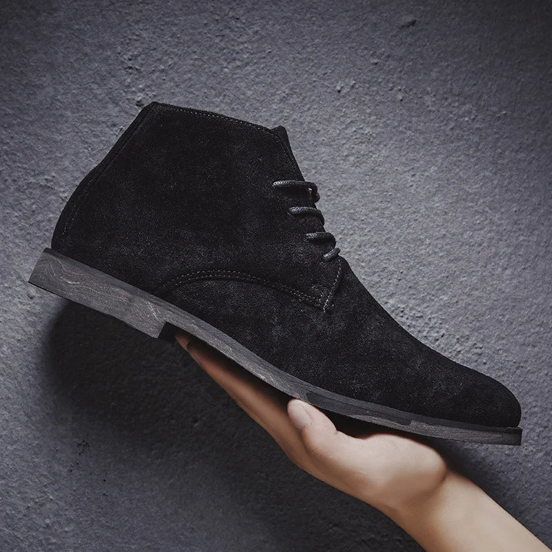 Suède Look | Heren Desert Boots Met Veters 1