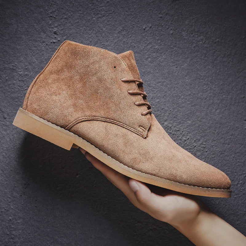 Suède Look | Heren Desert Boots Met Veters 2