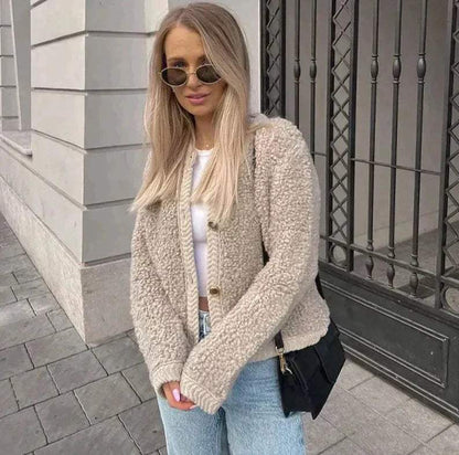 Teddy-Stijl Overshirt Dames | Trendy Mode 0