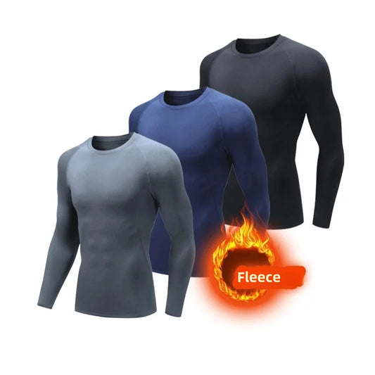 Thermisch Ondergoed Heren | Fleece Compressie Onderlaag Zwart 0