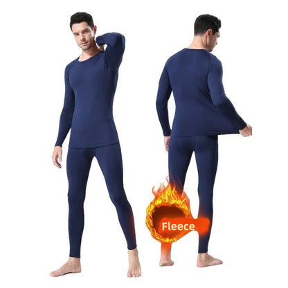 Thermisch Ondergoed Heren | Fleece Compressie Onderlaag Zwart 3
