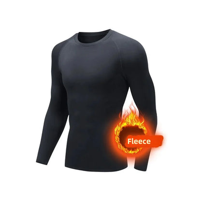Thermisch Ondergoed Heren | Fleece Compressie Onderlaag Zwart 7