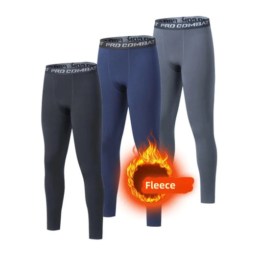 Thermo Compressiebroek | Heren Fleece Leggings 0