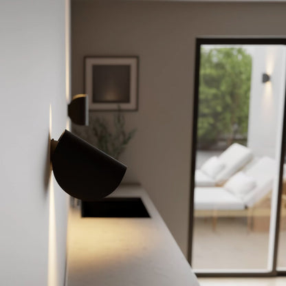 Verstelbare LED Wandlamp Halve Maan | Wandlamp voor Binnen en Buiten 4