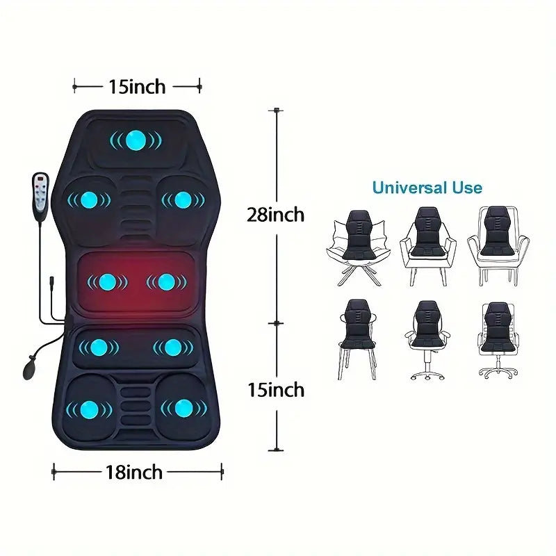 Volledige Rug Massager | Met Warmte en Trilmotoren 6