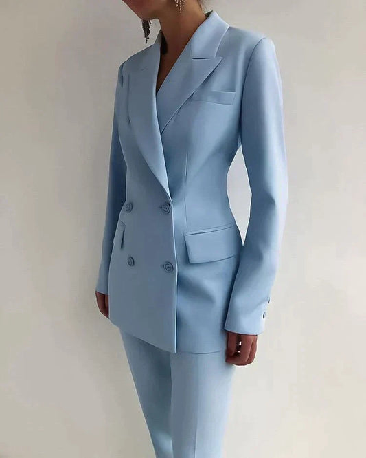 Vrouwen Blazer en Broek Set | Formele Kleding 0