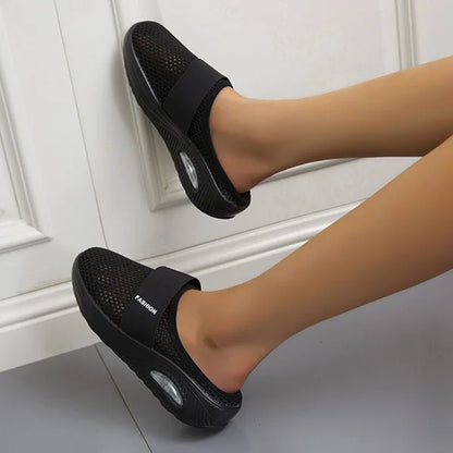 Variant image for Elegante Dames Sandalen met Wedge Heel en Ademend Gaas | Orthopedische Slip-on Sandalen voor Comfort-1