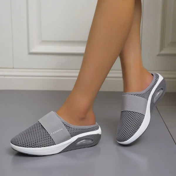 Variant image for Elegante Dames Sandalen met Wedge Heel en Ademend Gaas | Orthopedische Slip-on Sandalen voor Comfort-19
