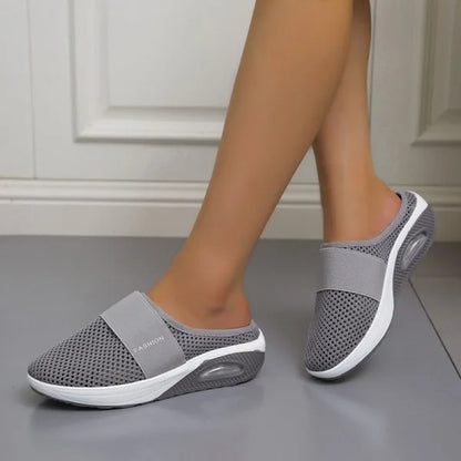 Variant image for Elegante Dames Sandalen met Wedge Heel en Ademend Gaas | Orthopedische Slip-on Sandalen voor Comfort-19