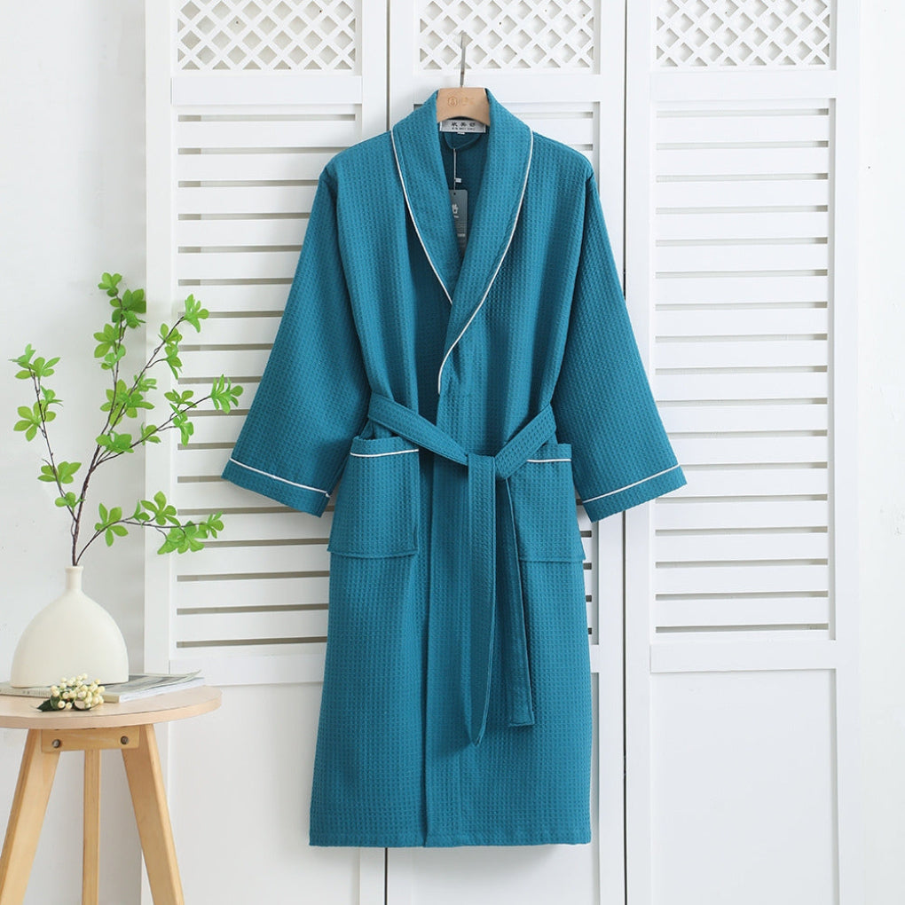 Wafelbadjas | Lichtgewicht Kimono 100% Katoen Unisex 1