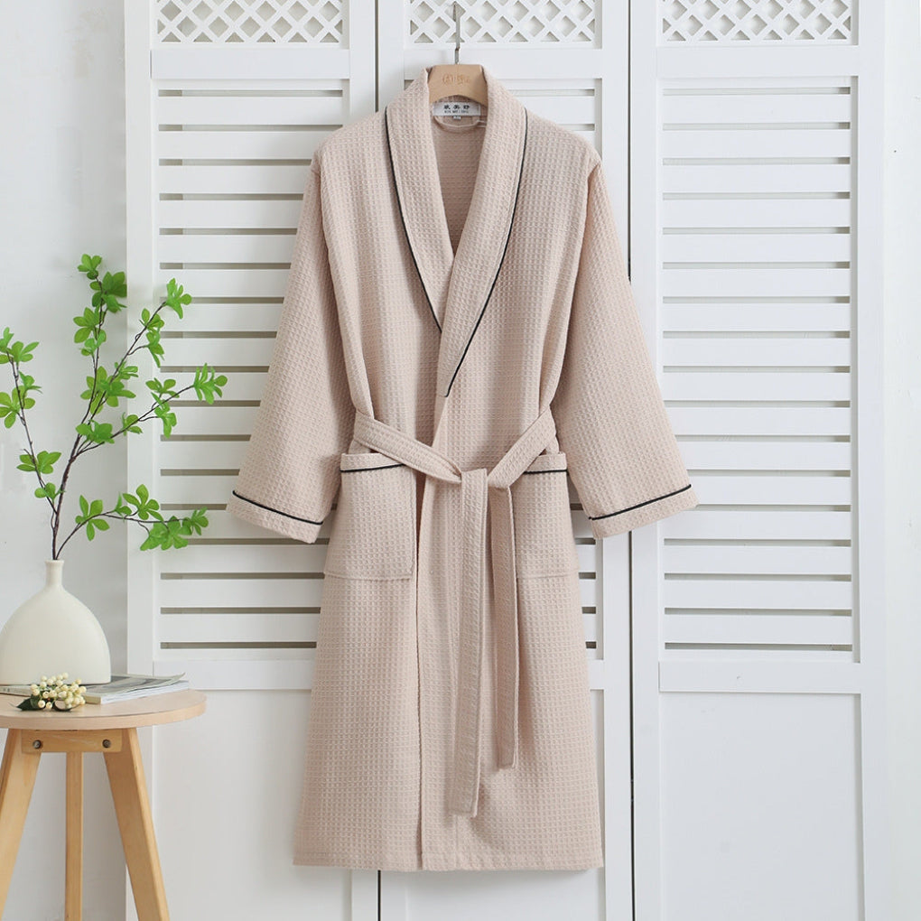 Wafelbadjas | Lichtgewicht Kimono 100% Katoen Unisex 3