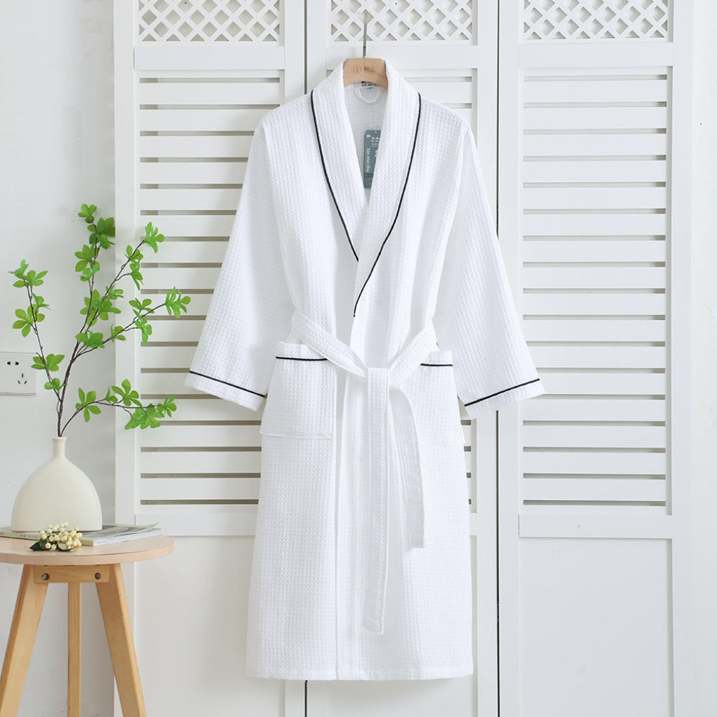 Wafelbadjas | Lichtgewicht Kimono 100% Katoen Unisex 4