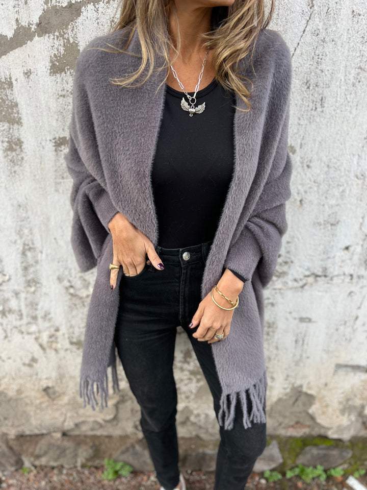 Warme Damesjas met Kwastjes | Lange Dames Jas Winter 3