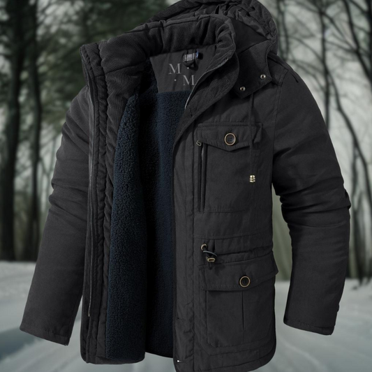 Warme Heren Parka met Capuchon | Winterjas Heren Parka 0