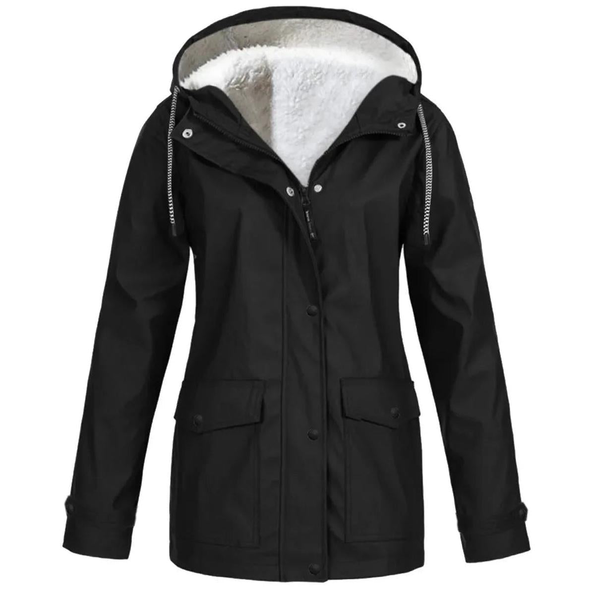 Waterdicht Fleece Buitenjack met Capuchon | Dames Jack 0