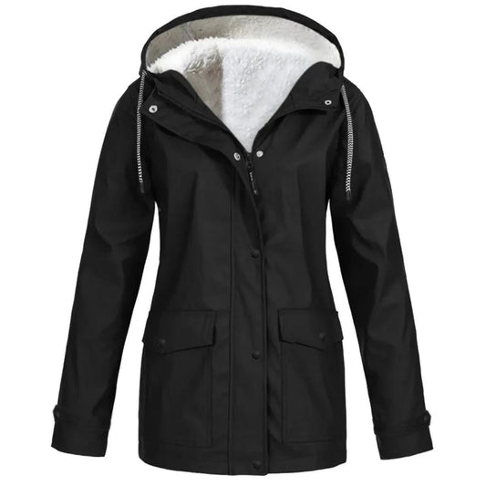 Waterdicht Fleece Buitenjack met Capuchon | Dames Jack 0