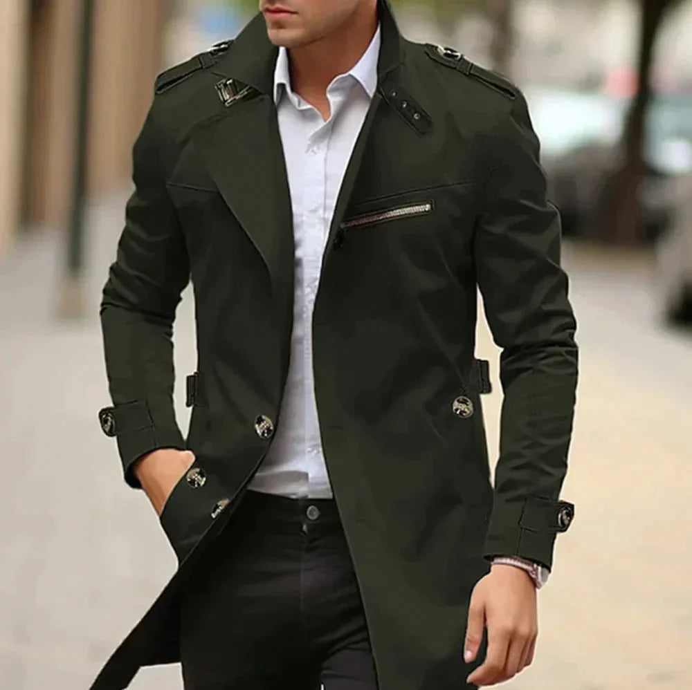 Waterdichte Heren Trenchcoat | Klassieke Old Money Stijl 2