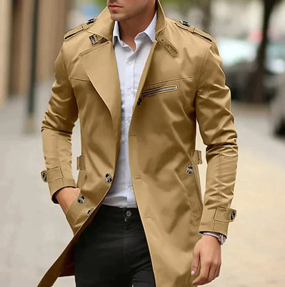 Waterdichte Heren Trenchcoat | Klassieke Old Money Stijl 4