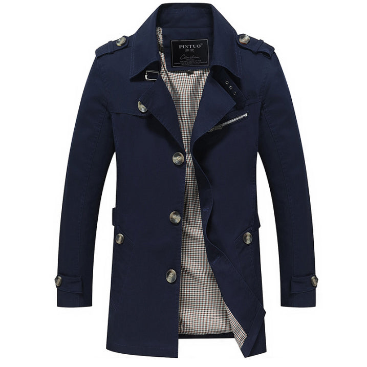 Waterdichte Trenchcoat voor Mannen | Stijlvolle Bescherming 1
