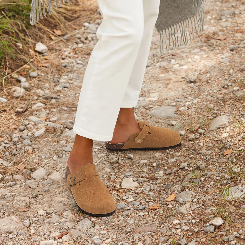 Orthopedische Dames Sandalen met Suède Bovenwerk en Verstelbare Riem | Comfortabele Casual Sandalen-2
