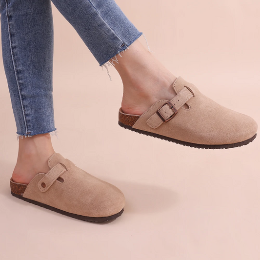 Orthopedische Dames Sandalen met Suède Bovenwerk en Verstelbare Riem | Comfortabele Casual Sandalen-1