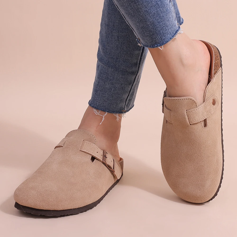Orthopedische Dames Sandalen met Suède Bovenwerk en Verstelbare Riem | Comfortabele Casual Sandalen-3