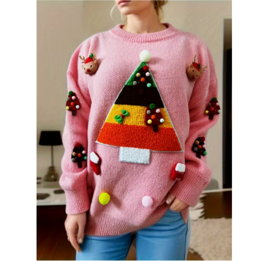 Zachte Gebreide Kersttrui | Damesmode 4