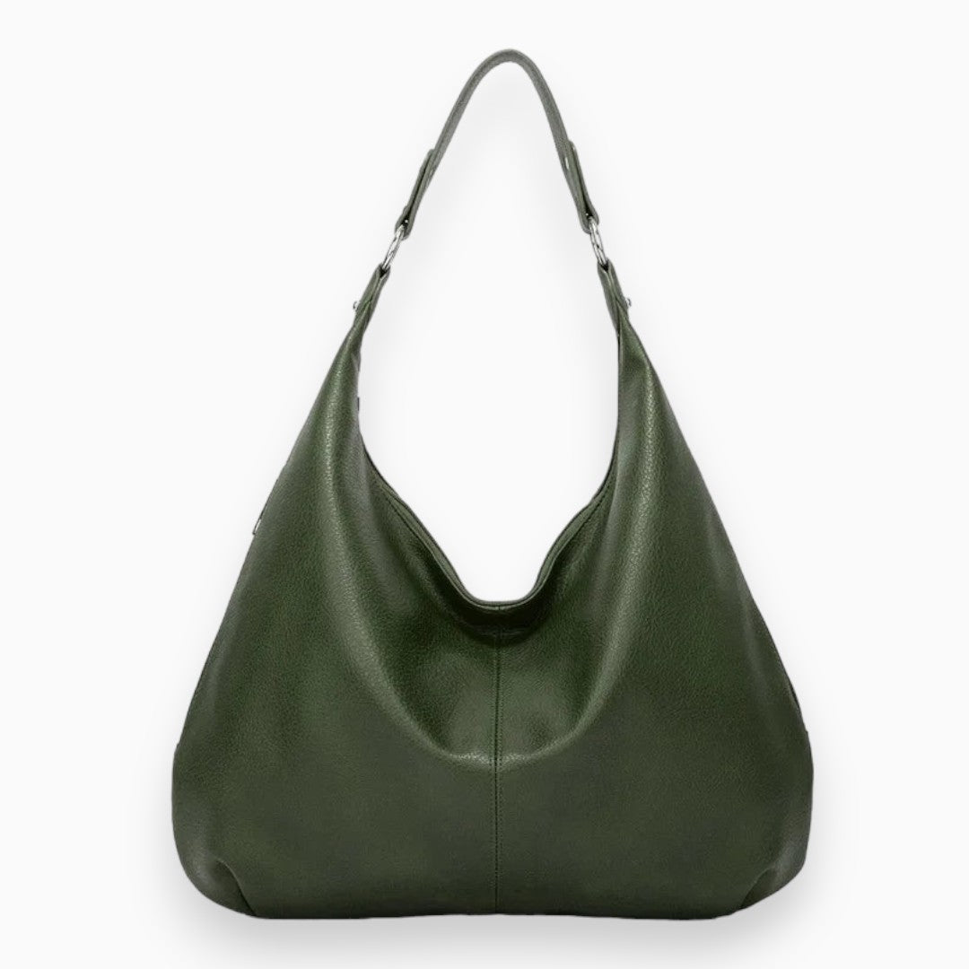 Zachte Leren Hobo | Dames Schoudertas Zwart 3