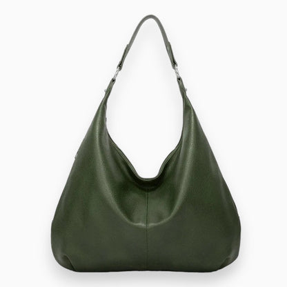 Zachte Leren Hobo | Dames Schoudertas Zwart 3