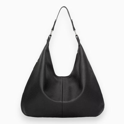 Zachte Leren Hobo | Dames Schoudertas Zwart 4