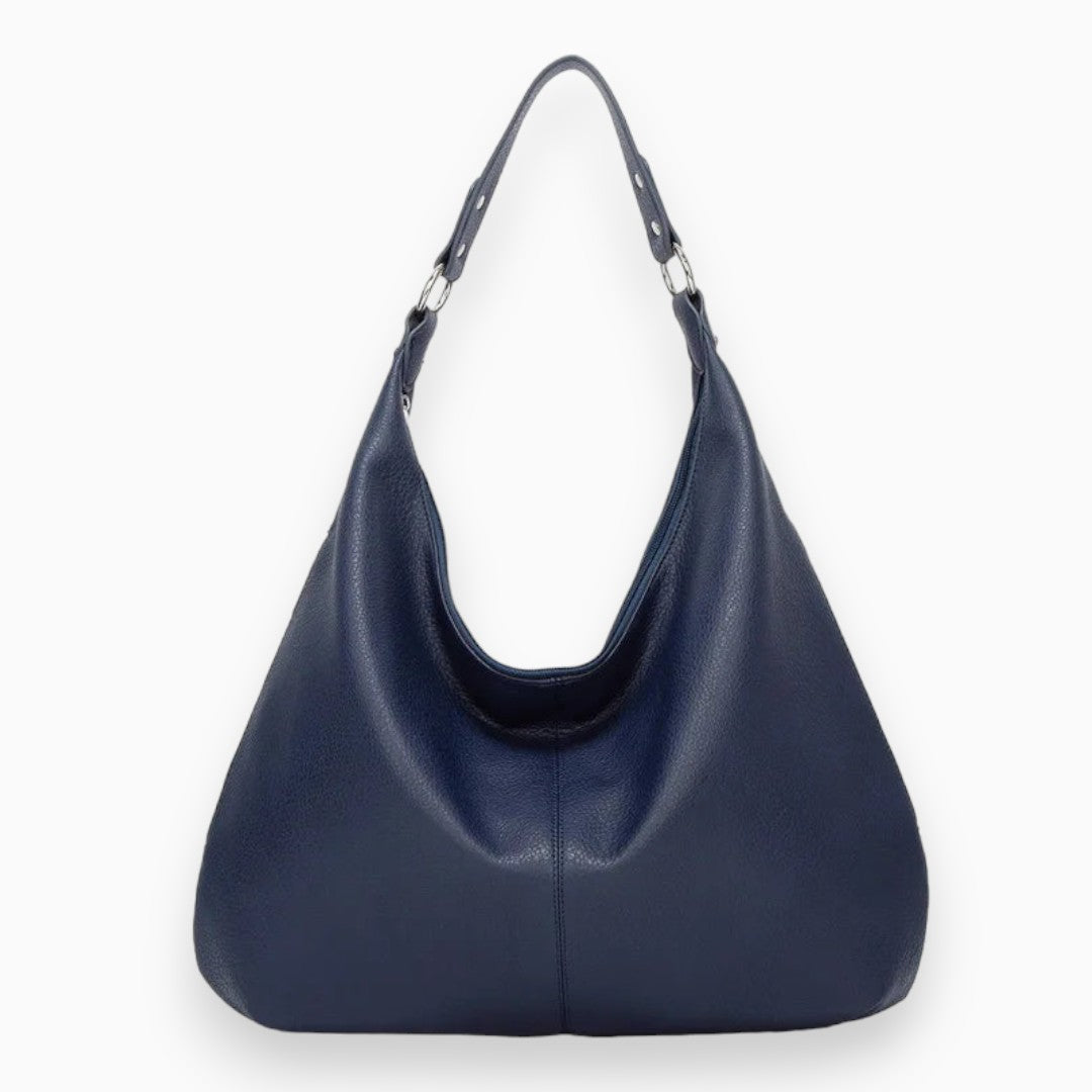 Zachte Leren Hobo | Dames Schoudertas Zwart 5