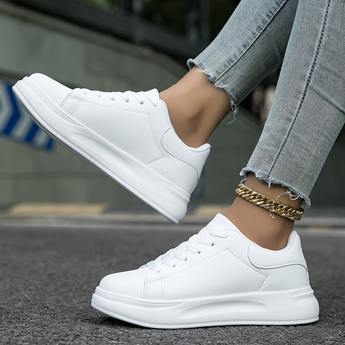 Zania | Dames Orthopedische Sneakers Wit 8