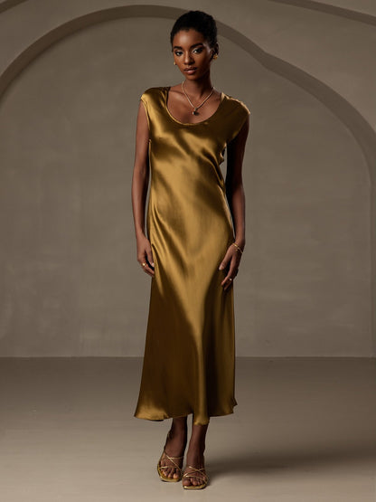 Variant image for Elegante Mouwloze Jurk van 19 Momme Zijde | Casual Jurk Mouwloos in Diverse Kleuren voor Dames-1
