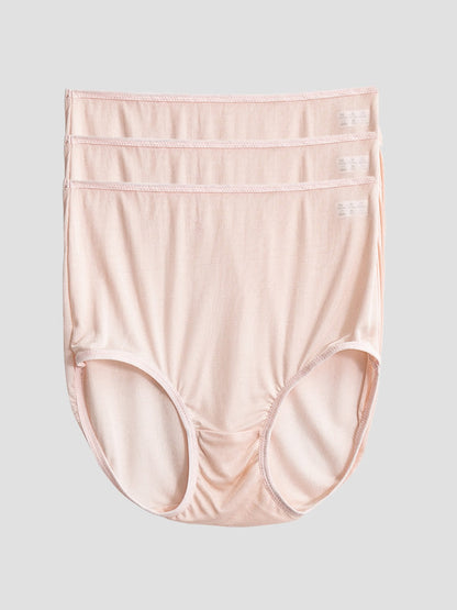 Luxe Hoge Taille Slipjes Dames van Moerbei Zijde – Set van 3 voor Comfort en Stijl-5