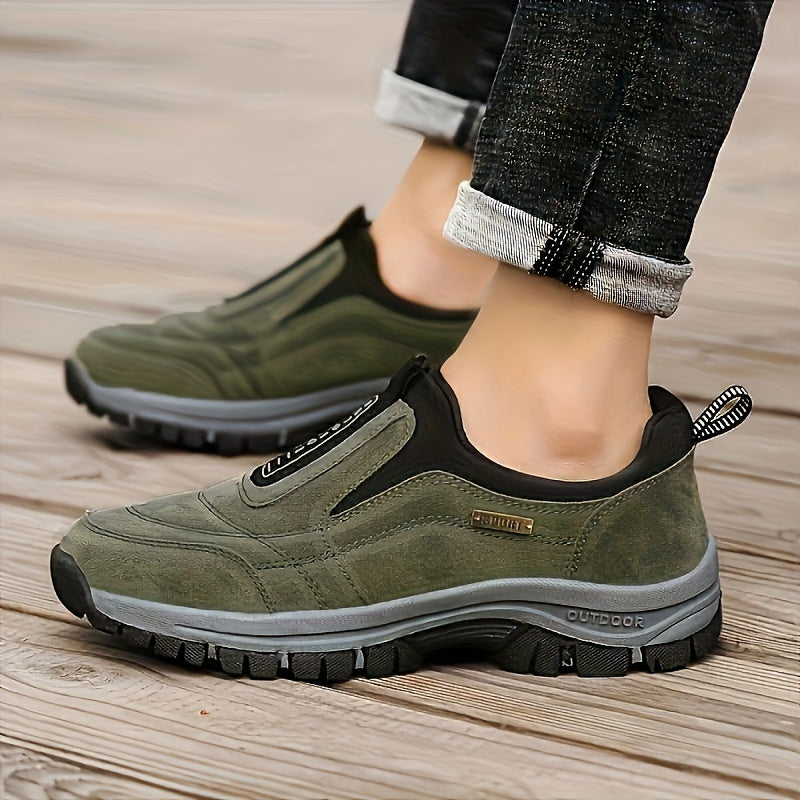 Lichtgewicht Ademend Heren Sneakers | Casual Witte Slip-On Schoenen met Gedempte Zool-6