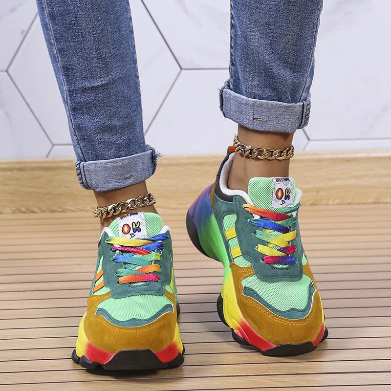 Variant image for Vibrante Dames Sneakers met Ademend Gaas en Gedempte Zool | Casual Schoenen voor Dagelijks Gebruik-13