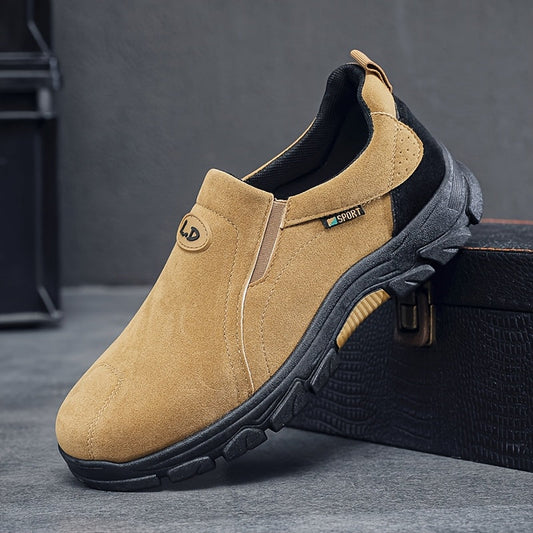 Casual Slip-On Sneakers voor Mannen | Ademend en Lichtgewicht Ronde Teen Design-1