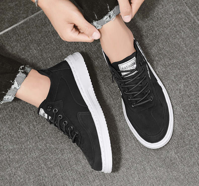 Lichtgewicht Ademend Herensneakers | Witte Heren Sneakers met Gedempte Zool voor Comfortabele Casual Dagen-5