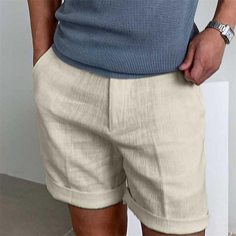 Variant image for Linnen Korte Broek Heren met Gebufferde Zoom | Ademend en Lichtgewicht voor Zomer Comfort-4